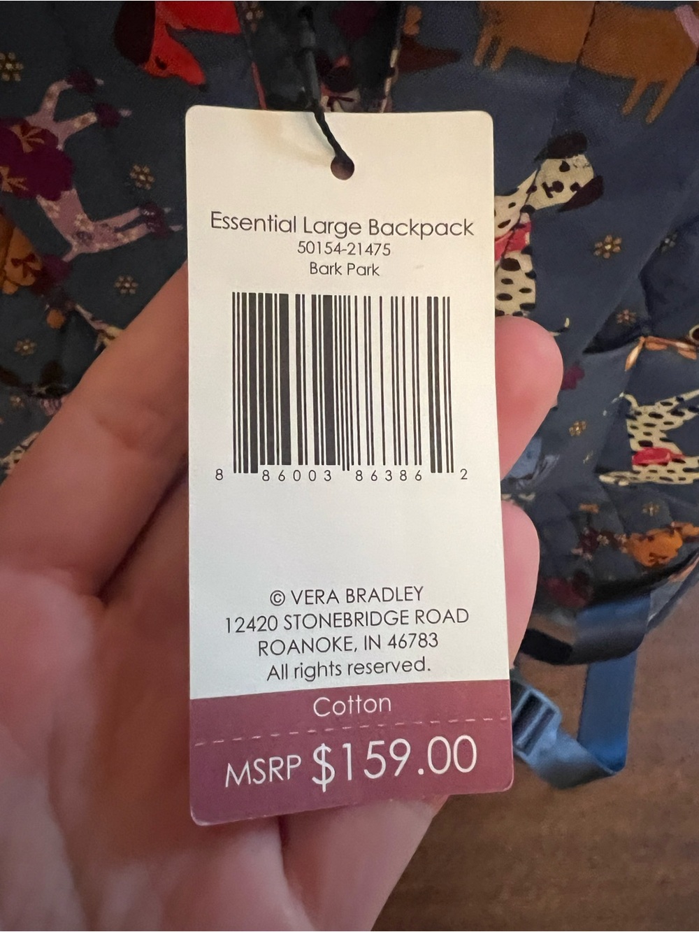 NWT Vera Bradley Large Backpack - Picture 10 of 10